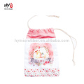 Delicate printing canvas drawstring bag